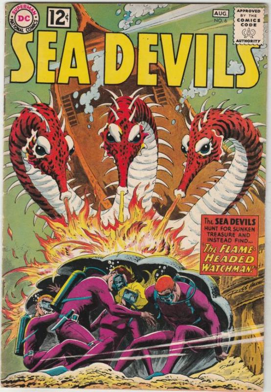 Sea Devils #6 (Aug-62) VF+ High-Grade Sea Devils (Dane Dorrence, Biff Bailey,...