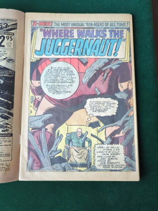 X-Men #13 Marvel 1965 Juggernaut 2nd app. 2.5 GD+