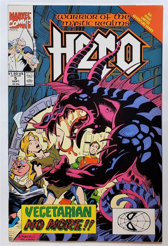 Hero #5 (Sept 1990, Marvel) 7.5 VF-  