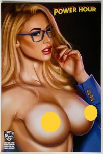 POWER HOUR #2 PREVIEW COSPLAY SUPERGIRL UP-CLOSE TOPLESS COVER NM.