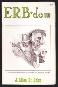 ERB-dom #64 1972-Edgar Rice Burroughs, pulp magazine & Tarzan collectors-Comb...