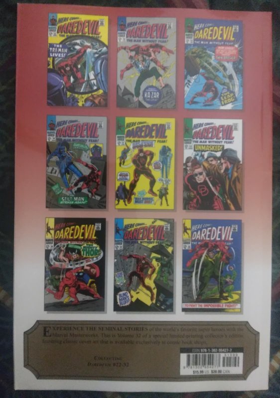 Mighty Marvel Masterworks: Daredevil volume 3: Unmasked (rep. #22-32)