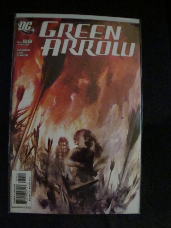 Green Arrow #59 Judd Winick Story James Jean Cover Star City is destroyed.