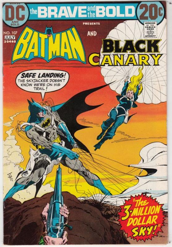 Brave and the Bold, The #107 (Jul-73) NM- High-Grade Batman, Black Canary