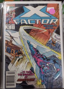 X-FACTOR # 51 1990 MARVEL DISNEY   barcode newstand variant sabertooth