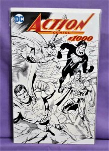 Superman ACTION COMICS #1000 DF Dan Jurgens BW Signed Tom King Cover (DC 2018)