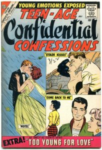 Teen-Age Confidential Confessions #1 1960- Charlton Romance- Too Young for Love