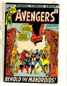 Avengers # 94 VG/FN Marvel Comic Book Iron Man Hulk Thor Captain America FM5