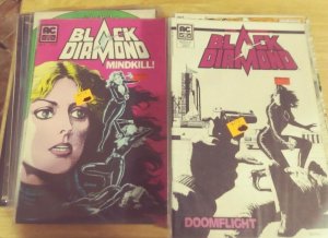 black diamond # 2 +3 ac americomics 1983 sybil danning spy movie doom fight