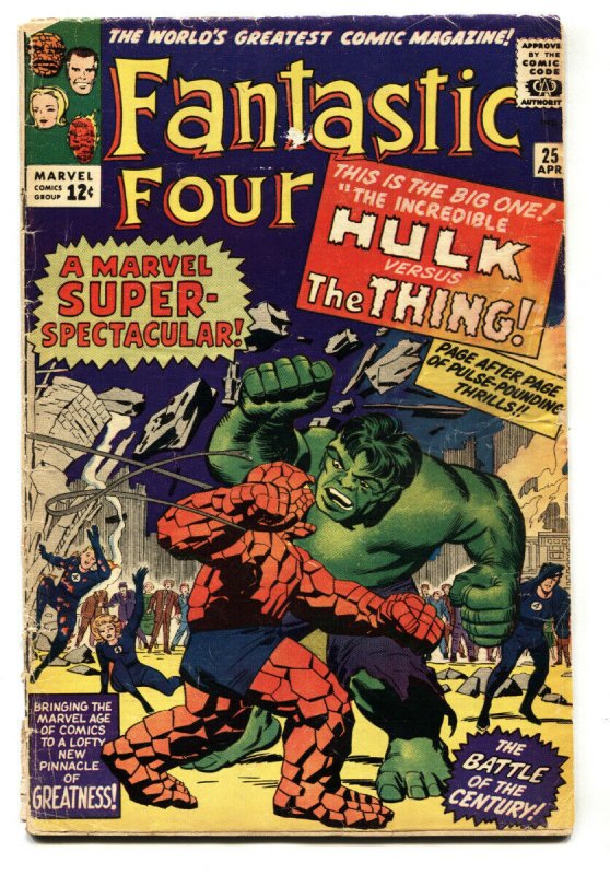 FANTASTIC FOUR #25 1964-MARVEL-HULK-THING-JACK KIRBY-G