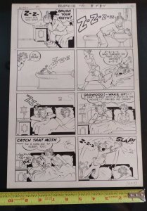 Blondie #90 Page 4 Original Comic Art 1956 Paul Fung Jr