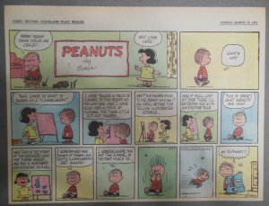 Peanuts Sunday Page by Charles Schulz from 3/19/1961 Size: ~11 x 15 inches