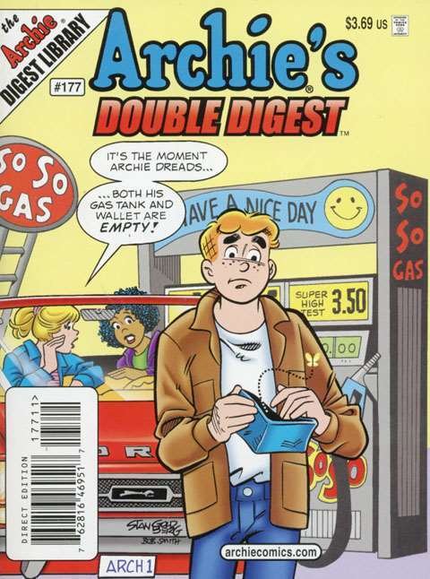 Archie's Double Digest Magazine #177 FN ; Archie | Empty Wallet Gas Station