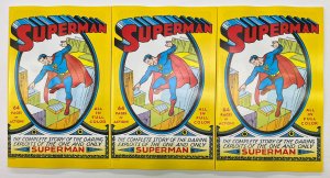 SUPERMAN #1 (3x COPIES) FACSIMILE REPRINT 2022 ORIGIN SHUSTER NM COVER DC COMICS