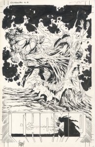 Adam Kubert - Wolverine #95 (1988) Page 18 - Original Comic Art