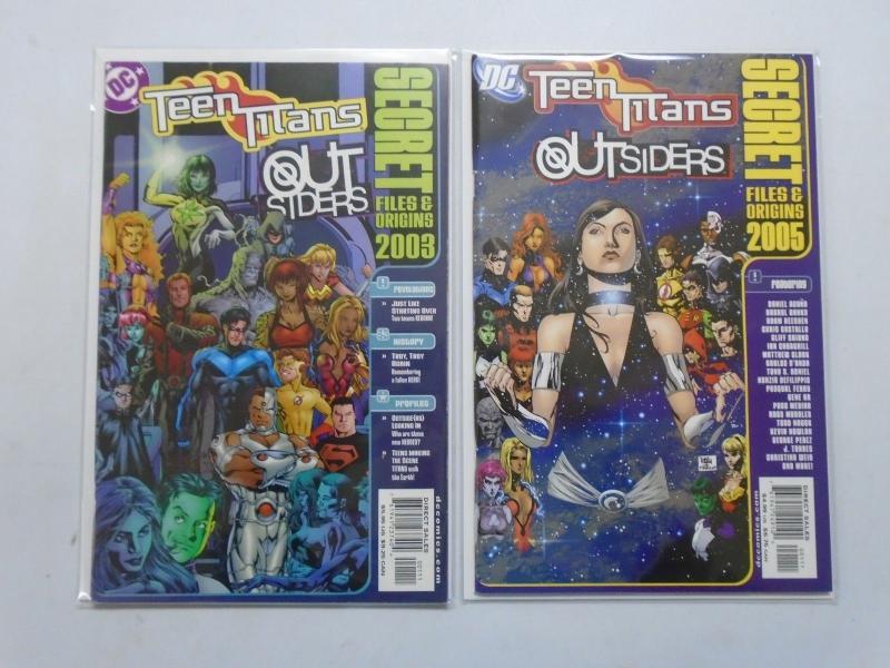 Teen Titans Outsiders Secret Files set #2003 & #2005 - 8.0 - 2003 & 2005