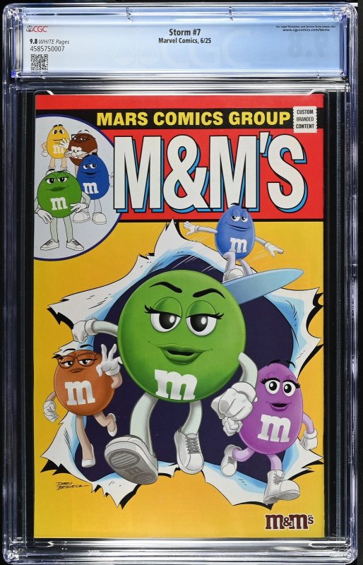 STORM #7 MARVEL COMICS MATEUS MANHANINI MAIN COVER CGC 9.8 NM