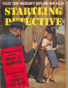 Startling Detective 2/1960-crime pulp-violence-hostage cover-VG