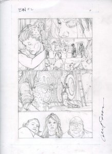The Evil Within #2 pg 7 Original Alex Sanchez Pencil Art based HORROR Video game 
