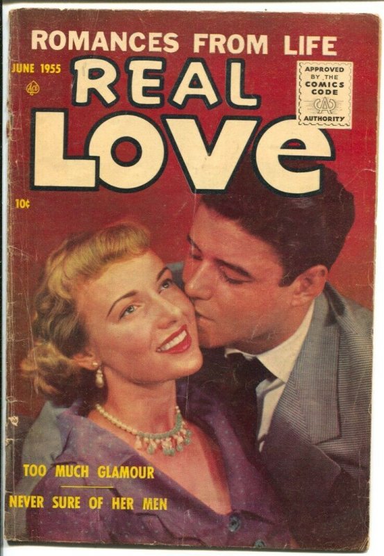 Real Love #68 1955-Ace-photo cover-Too Much Glamour-VG