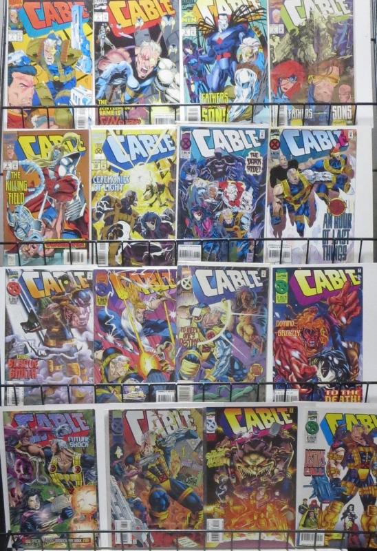 CABLE COLLECTION!60 issues! X-MEN from the future do some killing! FINE/+