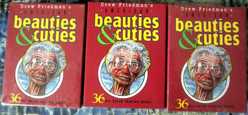 Beauties and Cuties by Drew Friedman Wholesale Lot (x3) All Factory Sealed NIB 