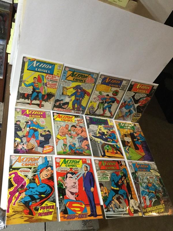 Action Comics 329 333 335 342 352 353 356 359 361-364 366-372 376 378 379 Gd 