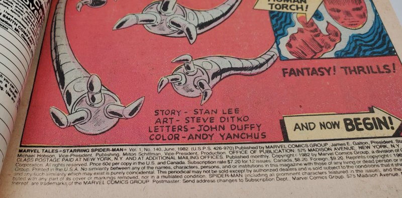 Marvel Tales #140 (1982) (#3 reprint comic book -1982)