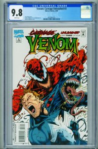 Venom: Carnage Unleashed #3 CGC 9.8  1995 Marvel Comic Book 4023081001