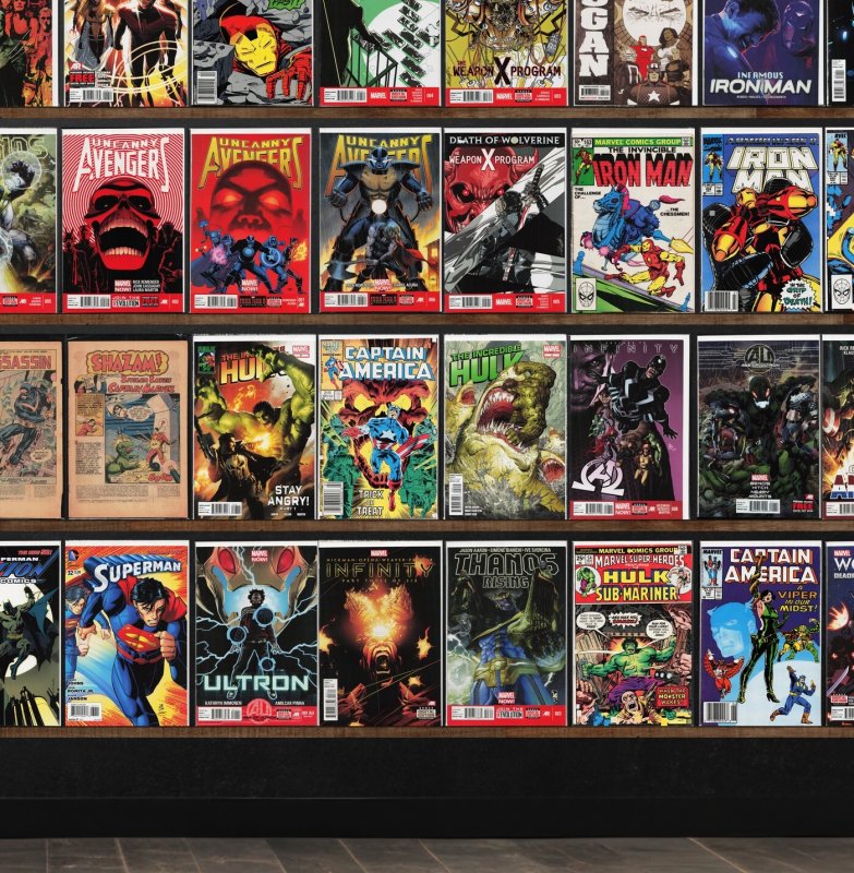 Huge Lot 150+ Comics with Captain America, Wolverine, Aquaman, Iron Man & More!