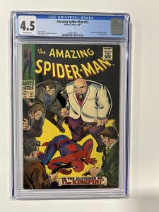 Amazing Spider-Man 51 1967 Cgc 4.5 OW/W pages Marvel Comics