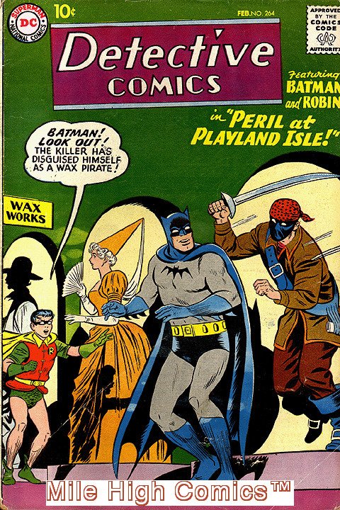 DETECTIVE COMICS  (1937 Series)  (DC) #264 Very Good Comics Book