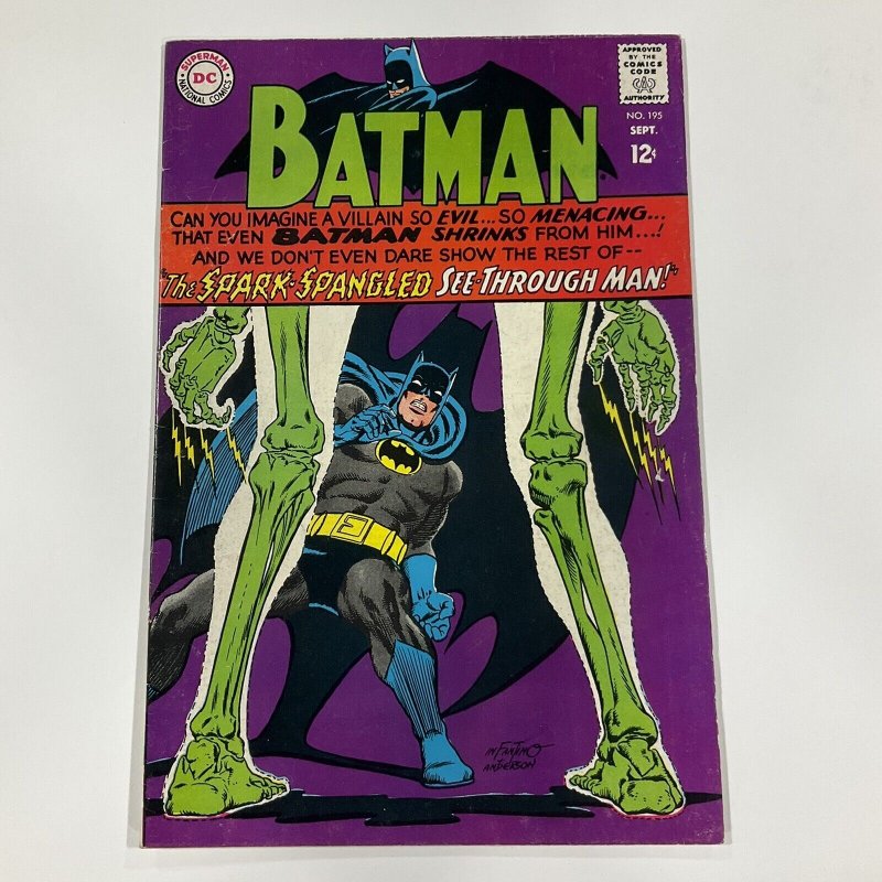 BATMAN 195 FN FINE 6.0 DC COMICS