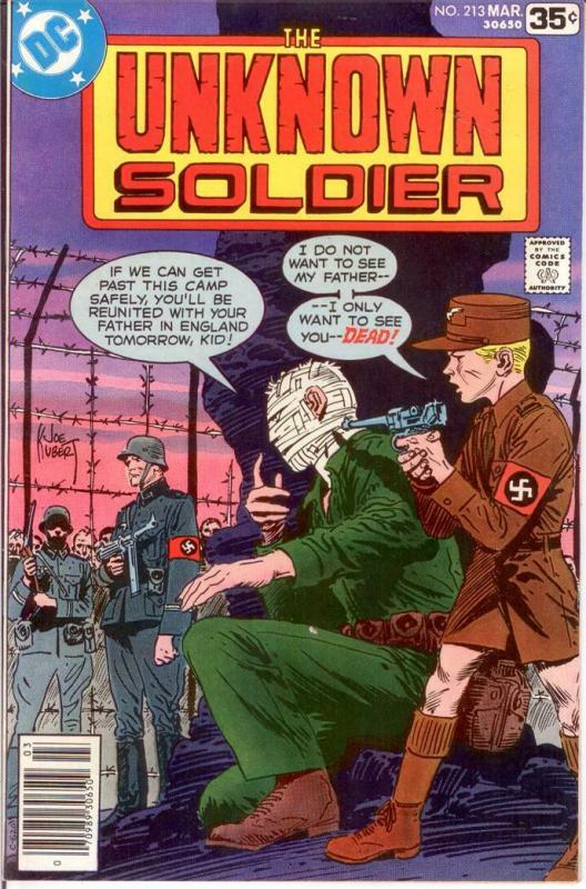 UNKNOWN SOLDIER 213 VF-NM March 1978 COMICS BOOK