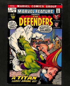 Marvel Feature #3 3rd Appearance Defenders!