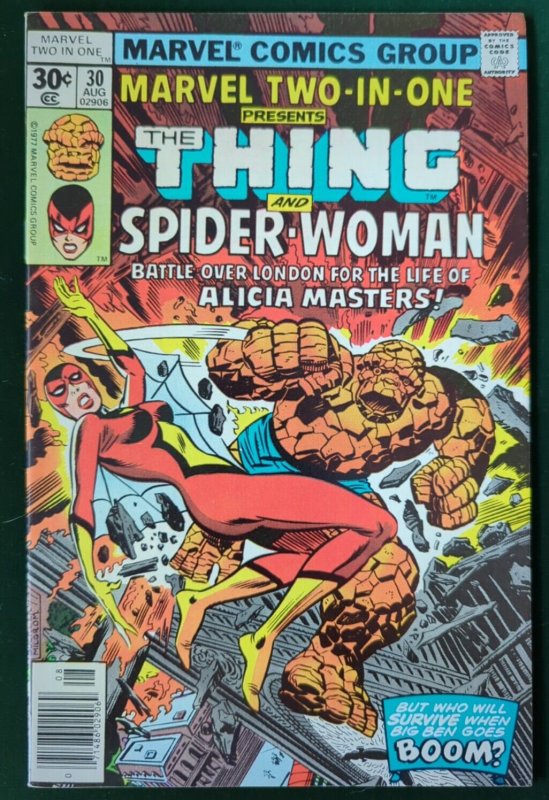 MARVEL TWO-IN-ONE Issue #30 2nd Full Spider-Woman! 7.5 VF-