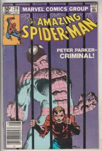 Amazing Spider-Man #219 (Aug-81) VF High-Grade Spider-Man