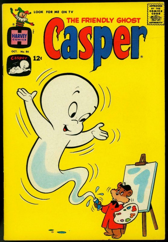 FRIENDLY GHOST CASPER COMICS #86 1965-ARTIST COVER FN/VF