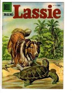 Lassie # 26 VF/NM Turtle Cover Collie Dog TV Show Dell Comic Book JL2