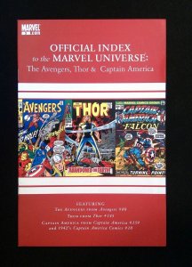 OFFICIAL INDEX MARVEL UNIVERSE AVENGERS THOR CAPT. AMERICA #3 2010 NM VARIANT