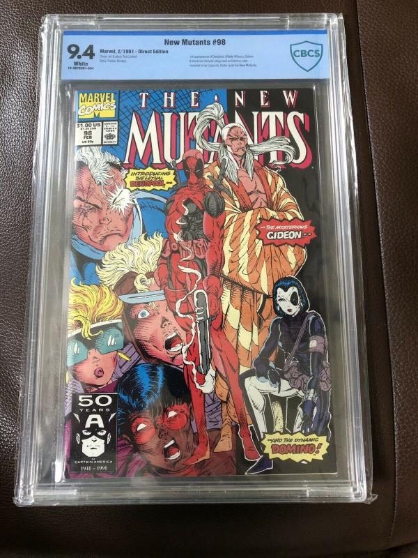 NEW MUTANTS #98 CBCS 9.4 1ST APPEARANCE DEADPOOL