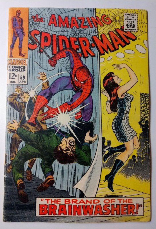 Amazing Spider-Man #59 (3.0, 1968) 1st cover app of Mary Jane Watson