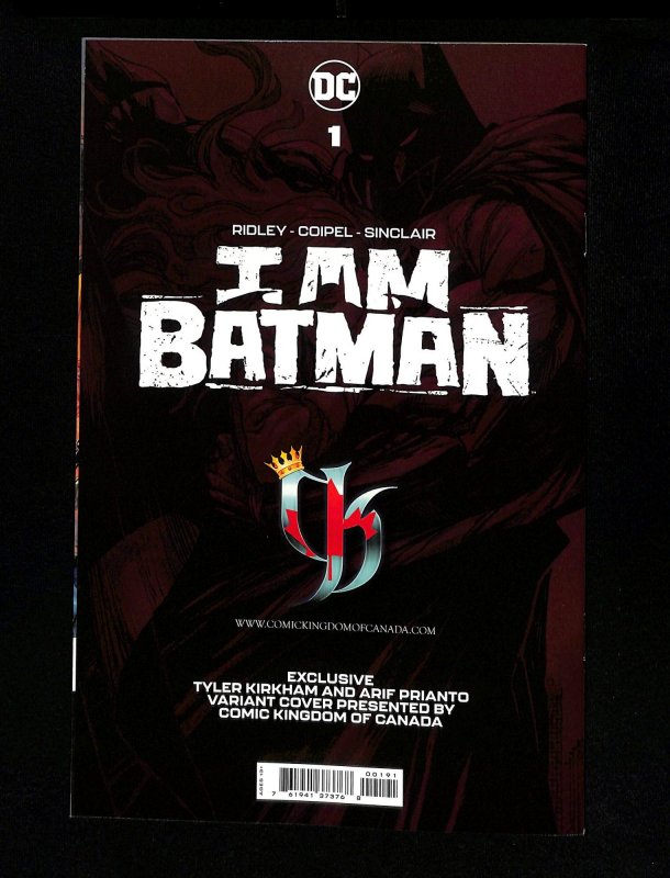 I Am Batman #1 Kirkham Variant