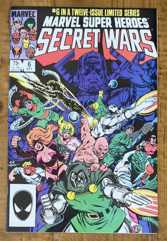 Marvel Super Heroes Secret Wars #6 1984 Mike Zeck Jim Shooter NM Dr Doom