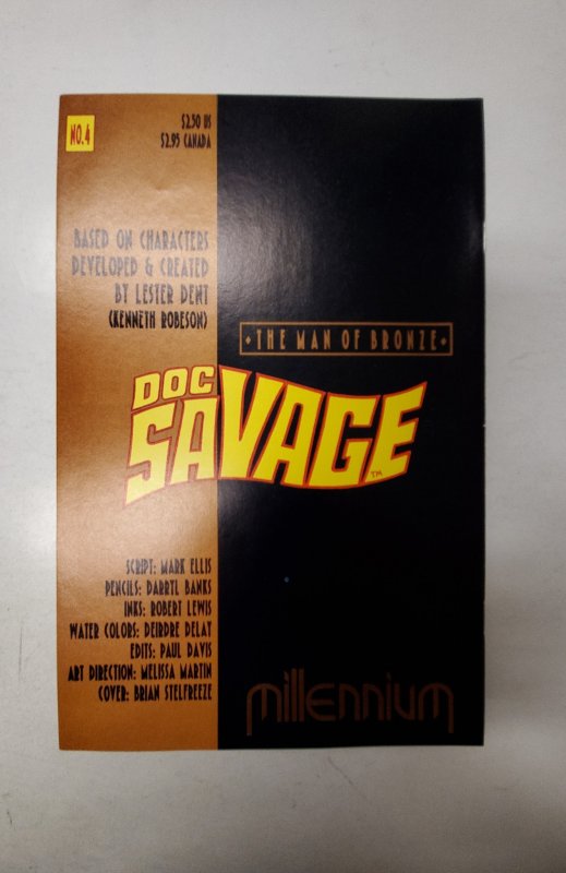 Doc Savage: The Man of Bronze #4 NM Millennium Comic Book J698