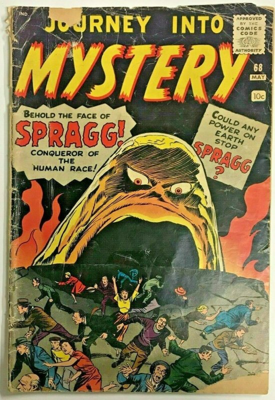 JOURNEY INTO MYSTERY#68 FR/GD 1961 MARVEL SILVER AGE COMICS