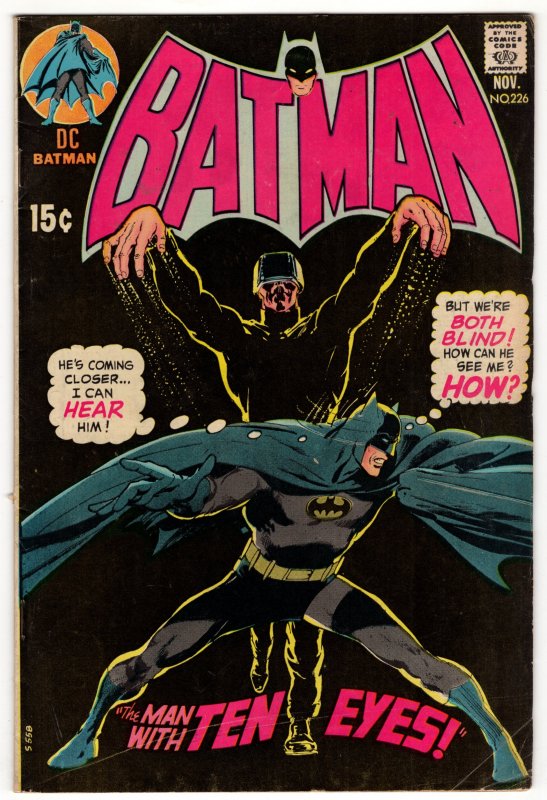 BATMAN #226 Mid-Grade 1970 Bronze Age DC