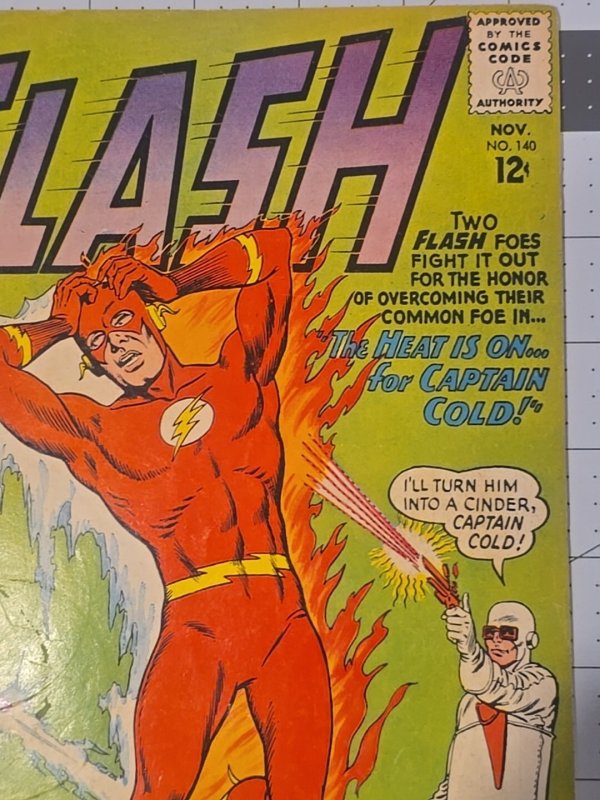 Flash #140?1st App Heat Wave—The Heat Is On For Captain Cold—DC Comics—Nov-1963
