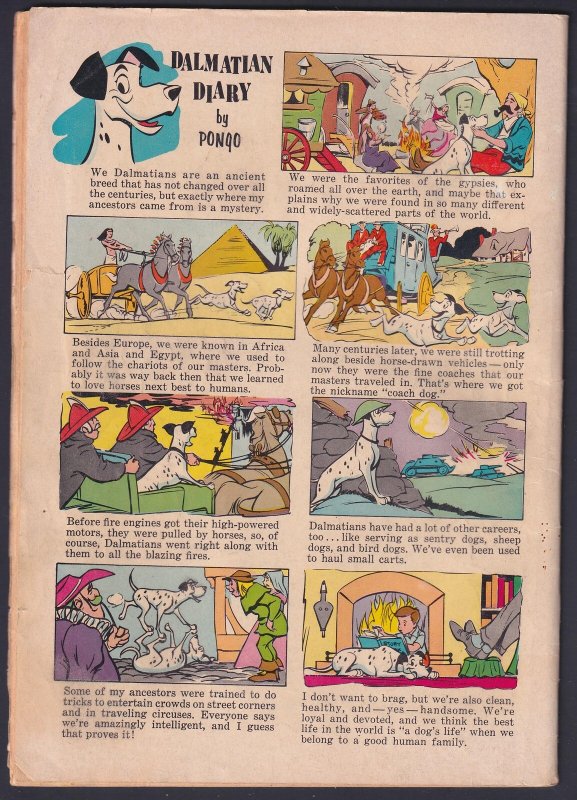 Four Color 1183 (1961) VG 101 Dalmations Dell Comics