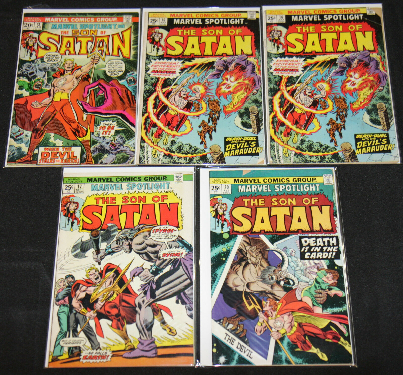 Marvel Bronze Age MARVEL SPOTLIGHT 5pc Comic Lot Grade (Fair to FN) Son